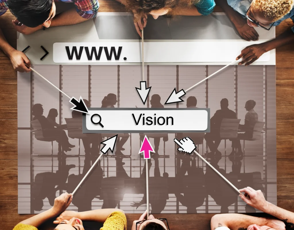 vision goals inspiration mission motivation ideas concept of website optimo
